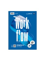 Staufen Style Collegeblock Workflow · DIN A4 · Lineatur 27 · liniert mit Doppelrand · 80 Blatt · 70g/qm