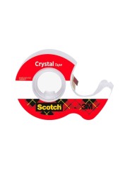 Scotch Klebefilmabroller Crystal Tape · inkl. 1x  Klebefilm 7,5 m x 19 mm